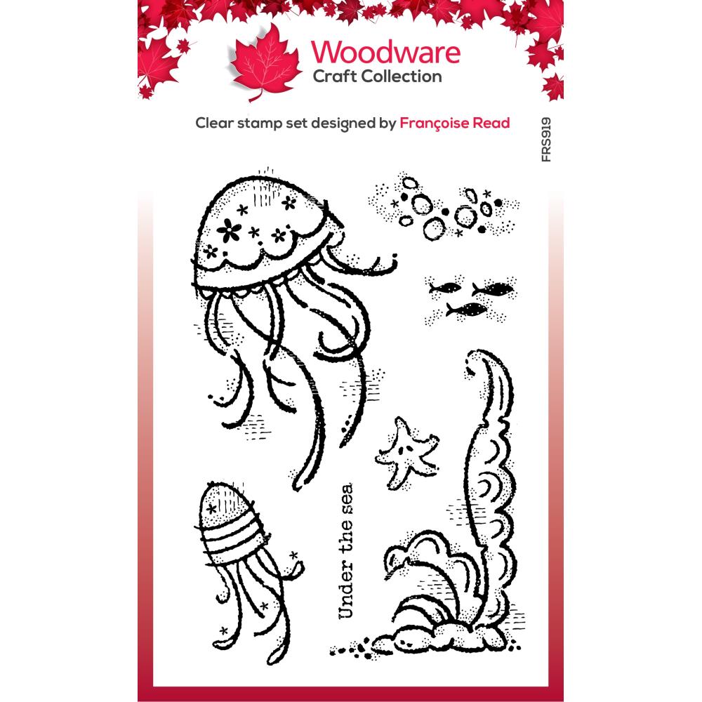 Woodware Singles 4"x6" Clear Stamp: Under The Sea (FRS919)