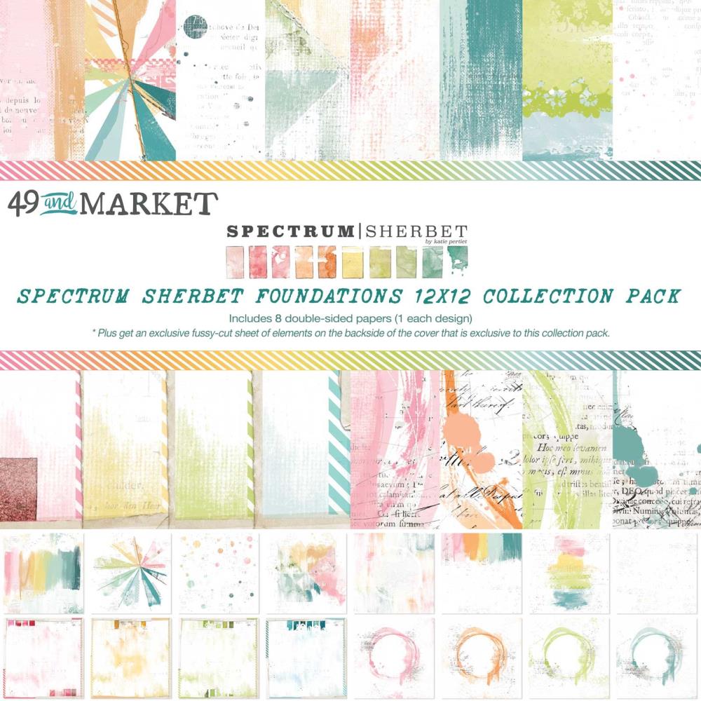 49 and Market Spectrum Sherbet Foundations 12"x12" Collection Pack (SS36226)