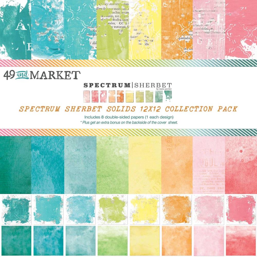 49 and Market Spectrum Sherbet 12"x12" Collection Pack: Solids (SS36233)