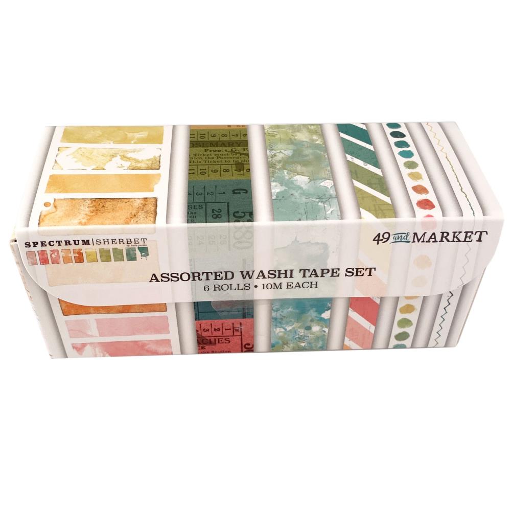 49 and Market Spectrum Sherbet Washi Tape Set, 6/pkg (SS36462)