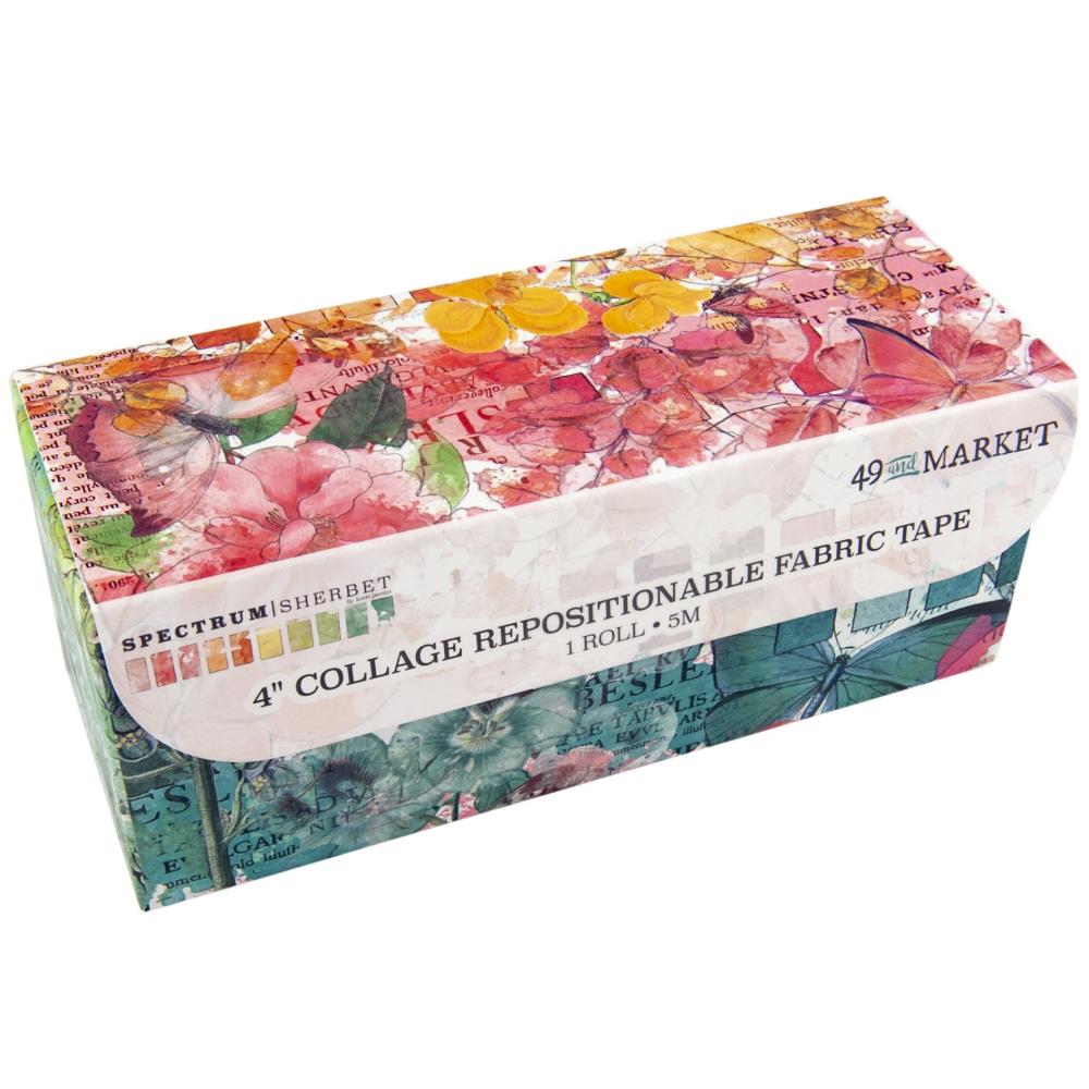 49 and Market Lace 4 Washi Tape Roll-Spectrum Sherbet