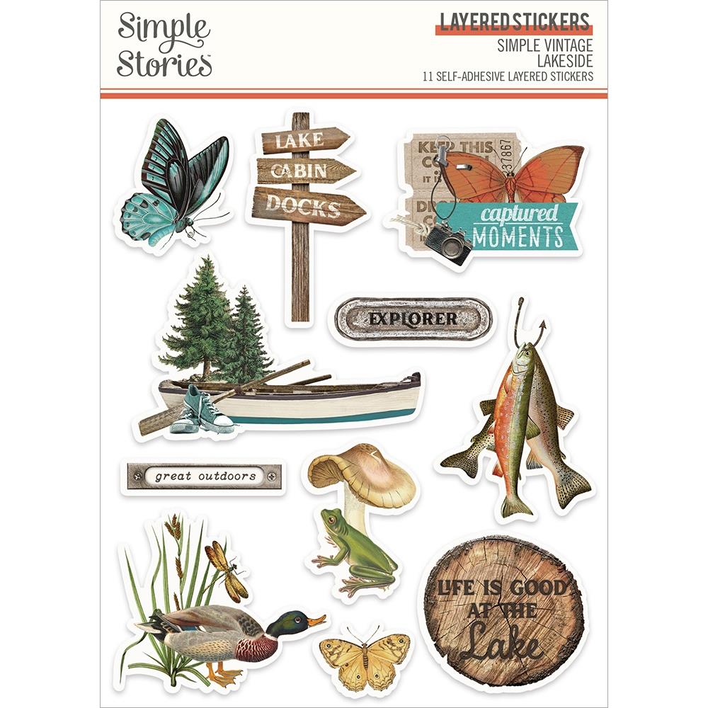 Simple Stories Simple Vintage Lakeside Layered Stickers (SVLA8028)