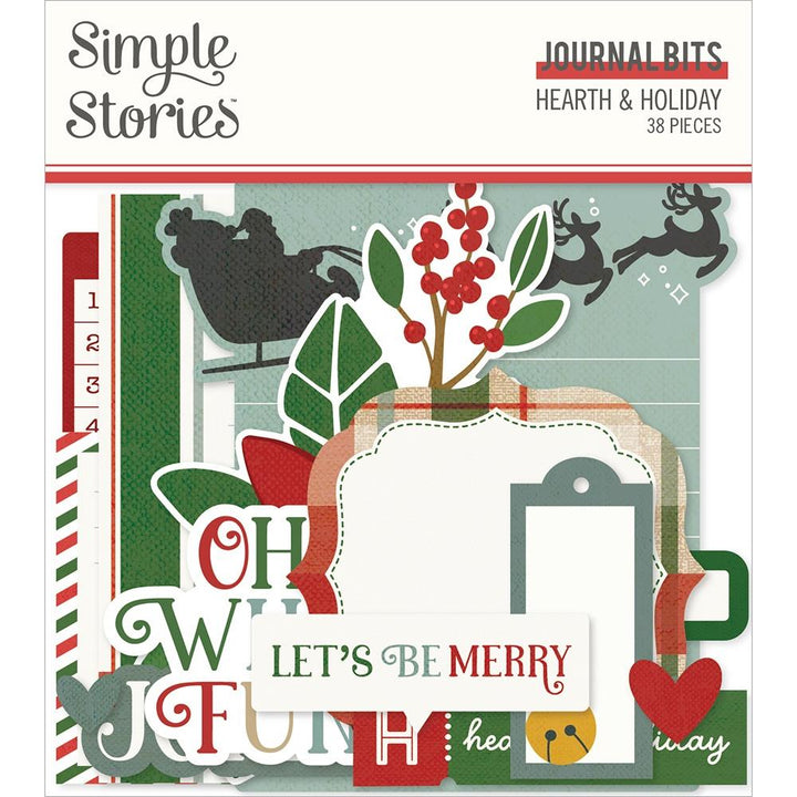 Simple Stories Hearth and Holiday Bits and Pieces Die Cuts: Journal (HEHO8218)