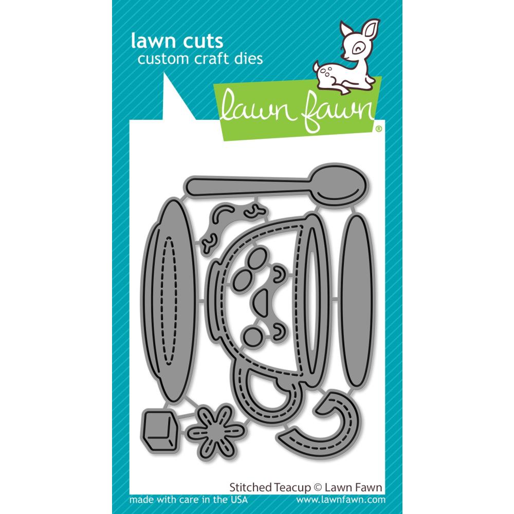 Lawn Fawn Cuts Custom Craft Die: Stitched Tea Cup (LF2878)