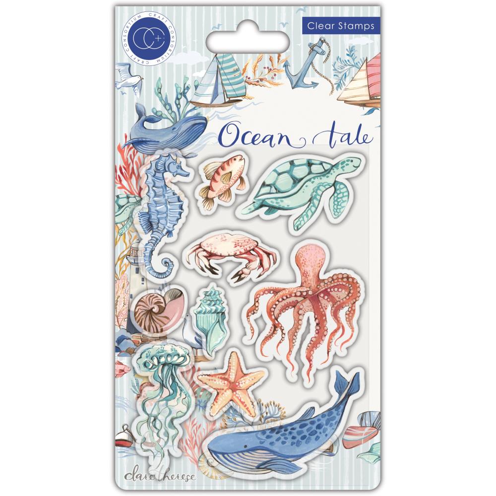 Craft Consortium Ocean Tale A5 Clear Stamps: Sea Life (CSTMP077)