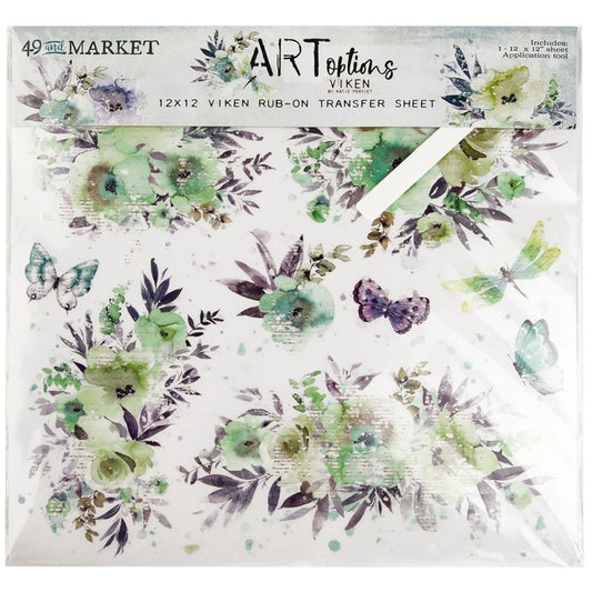 49 and Market ARToptions Viken 12"x12" Rub-Ons, 1/Sheet (AOV36882)