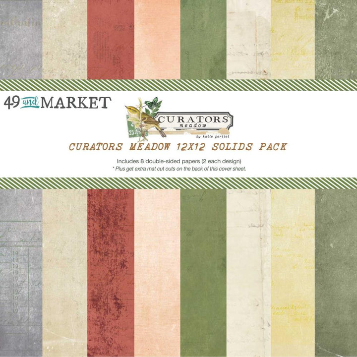 49 and Market Curators Meadow 12"x12" Collection Pack: Solids (CM36769)