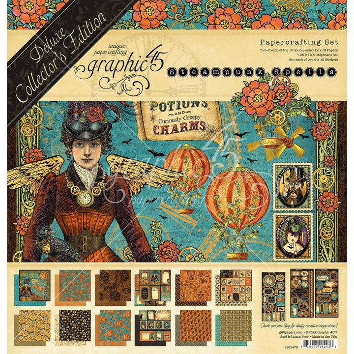 Graphic 45 Steampunk Spells 12"x12" Deluxe Collector's Pack (G4502478)