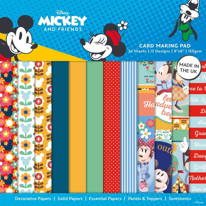 Creative Expressions Creative World Of Crafts Disney 8"x8" Card Making Kit: Mickie and Minnie (DYP0015)