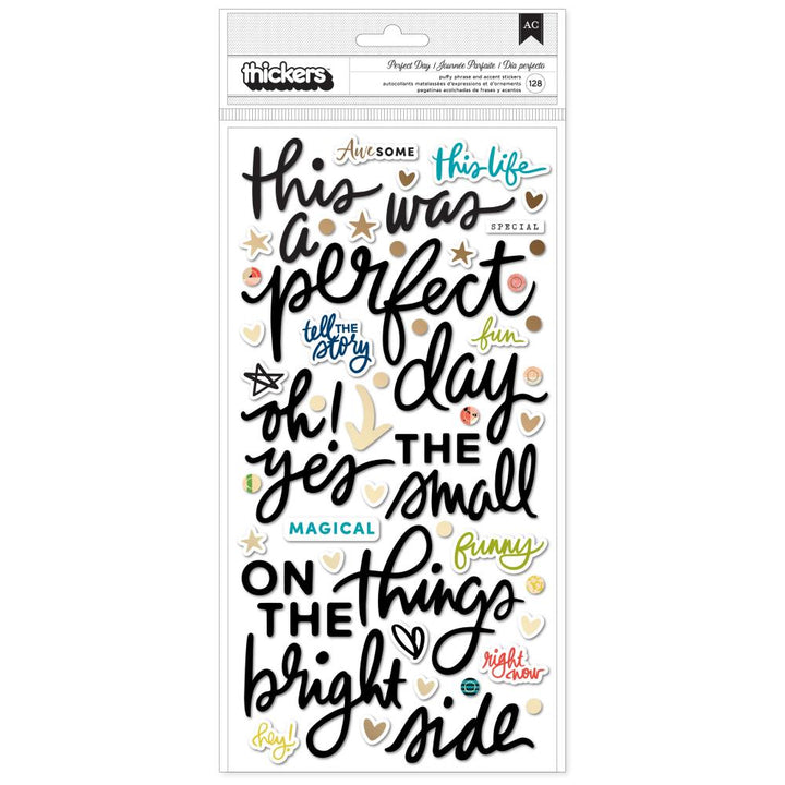 Vicki Boutin Print Shop Thicker Stickers: Perfect Day Phrases and Accent (VB013859)