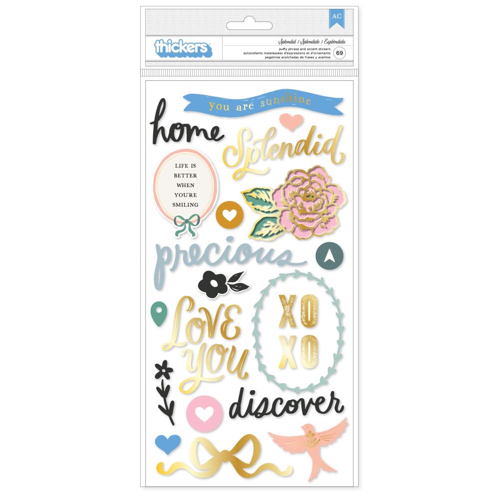 Maggie Holmes Parasol Thicker Stickers: Slepndid Phrase (MH013901)