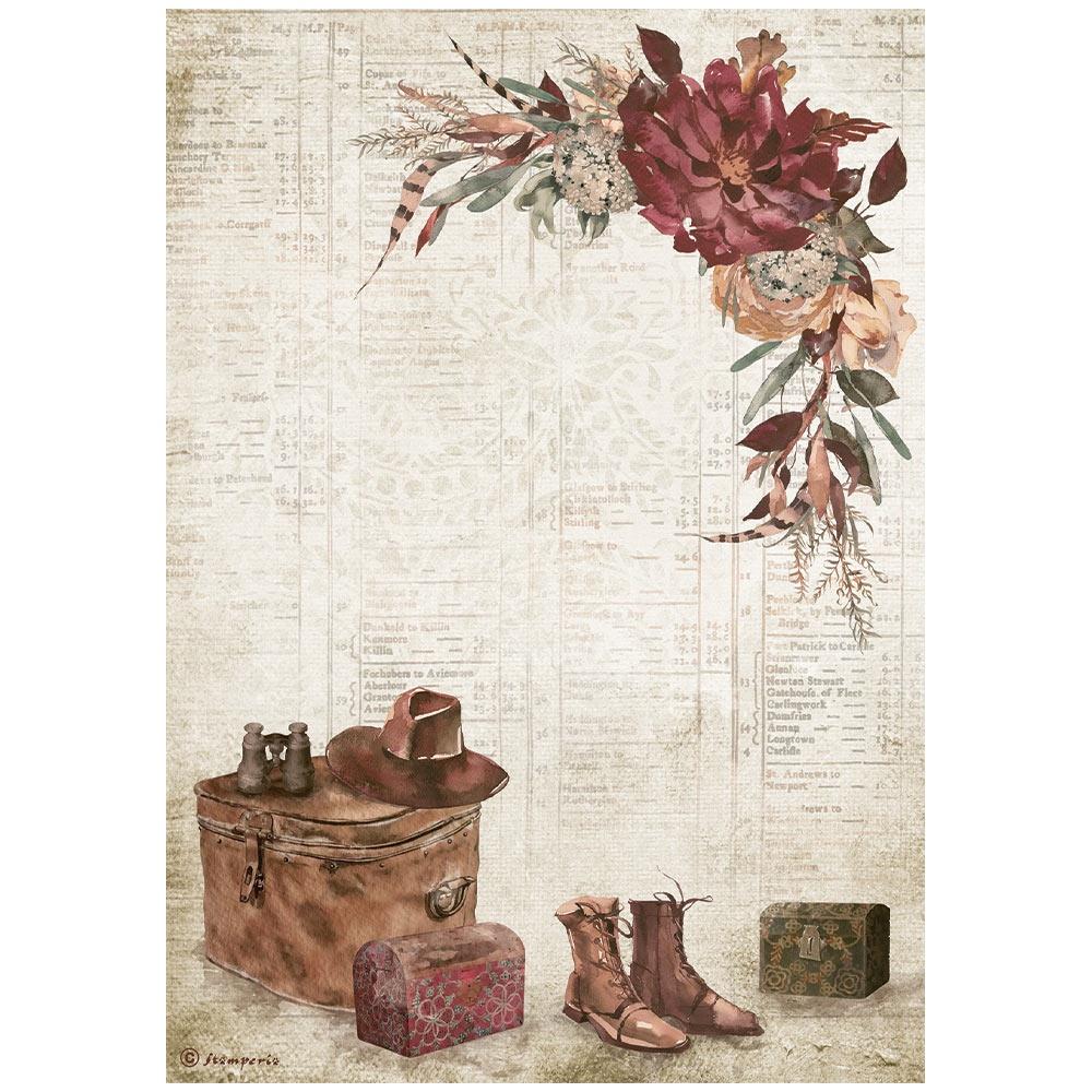 Stamperia Our Way A4 Rice Paper Sheet: Country Elements (DFSA4714)