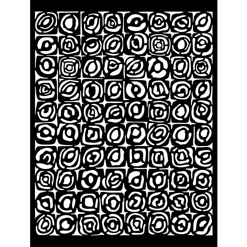 Stamperia Bauhaus 8"x10" Stencil: Pattern (KSTD127)