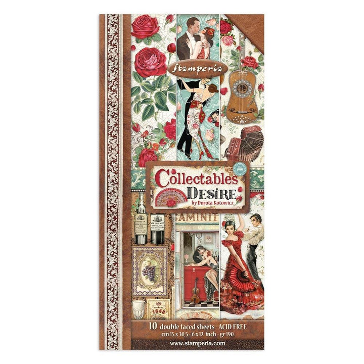 Stamperia Desire Collectables 6"x12" Double Sided Paper Pad (SBBV18)