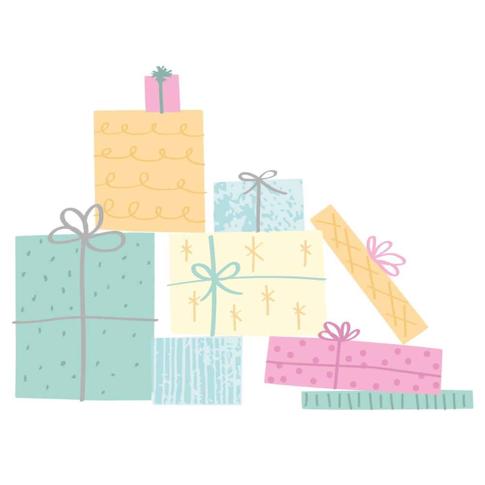 Sizzix Clear Stamps: Gift Wrap, by Olivia Rose (664935)