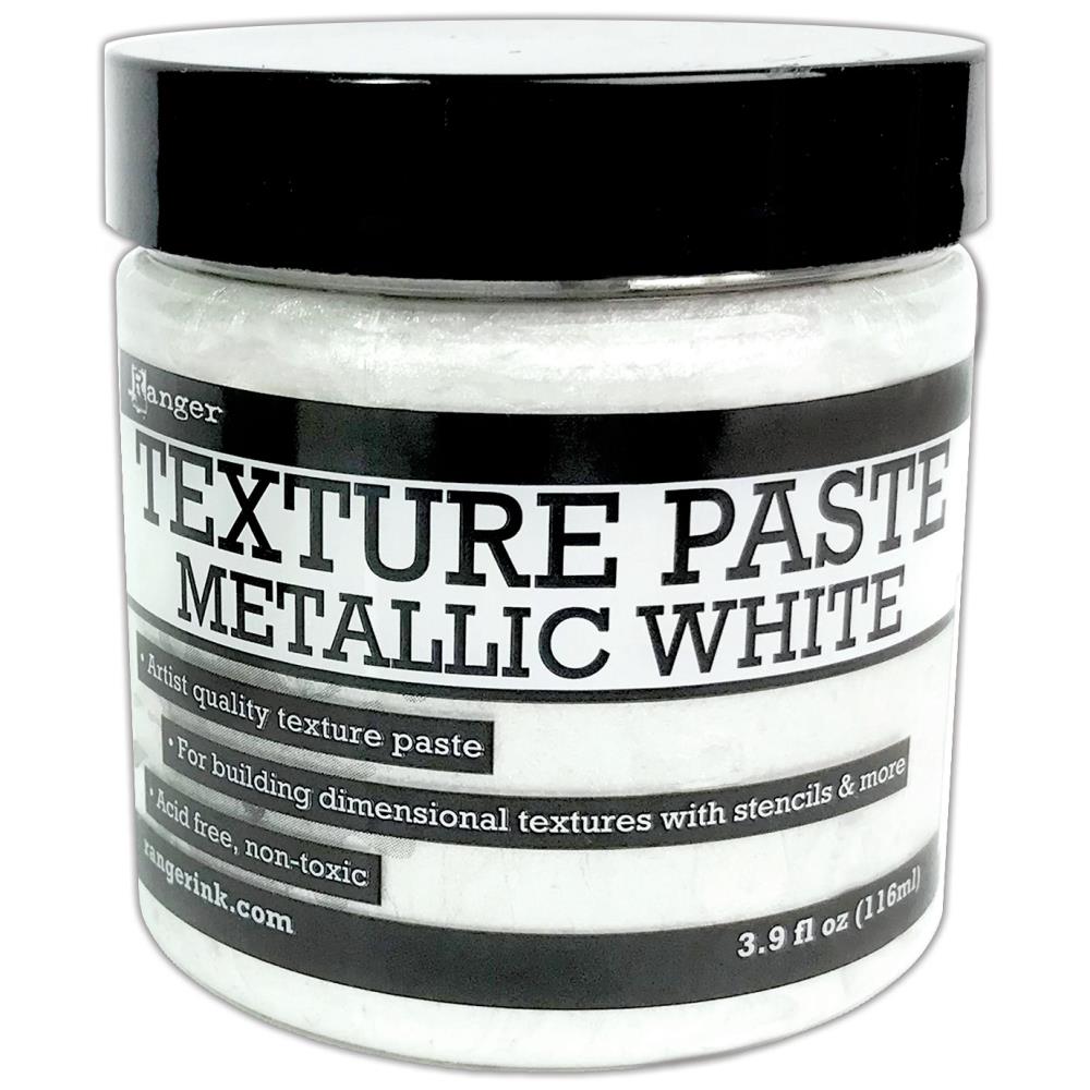Ranger Texture Paste 3.9oz: Metallic White (INK76919)