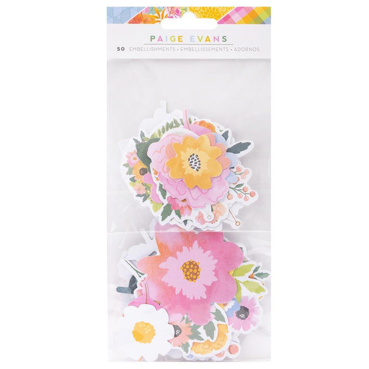 Paige Evans Garden Shoppe Ephemera Cardstock Die Cut: Floral (PE013788)