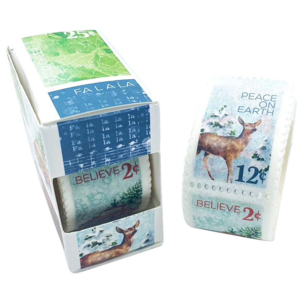 49 and Market Holiday Wishes Postage Stamp Washi Tape (AHW38329)