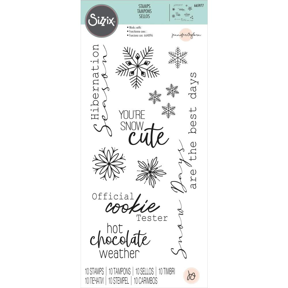 Sizzix Clear Stamps: Winter Sentiments by Jenniger Ogborn (665977)