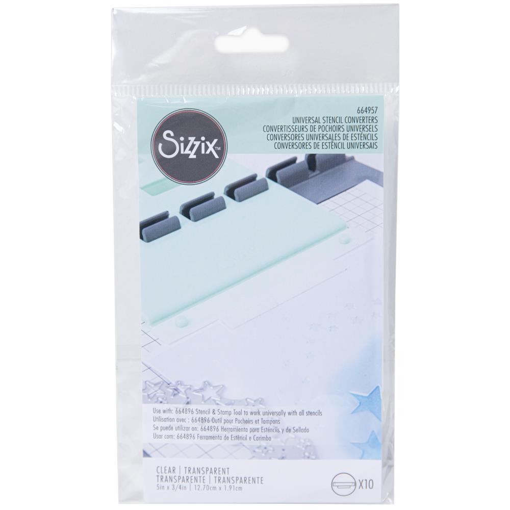Sizzix Stencil and Stamp Tool Accessory, 10/pkg (664957)