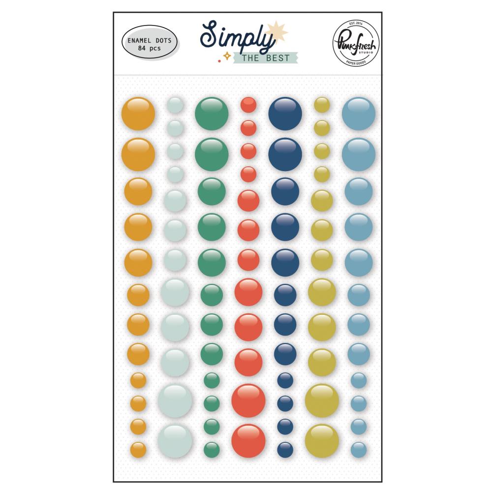 Pinkfresh Studio Simply The Best Enamel Dot Stickers (PFSI5322)
