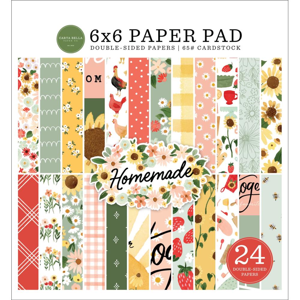 Carta Bella Homemade 6"x6" Double Sided Paper Pad (BH158023)
