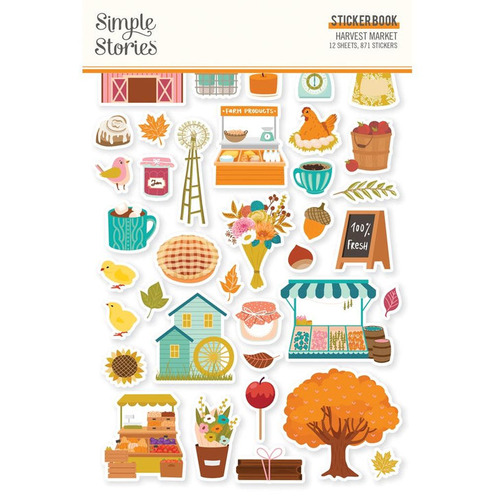Simple Stories Harvest Market Sticker Book (HRV18719)