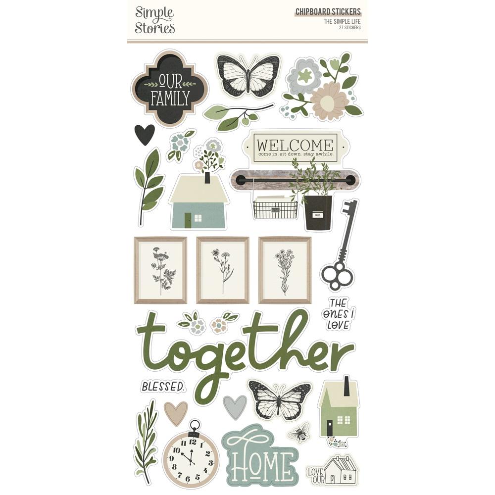 Simple Stories The Simple Life 6"x12" Chipboard Stickers (IMP18816)