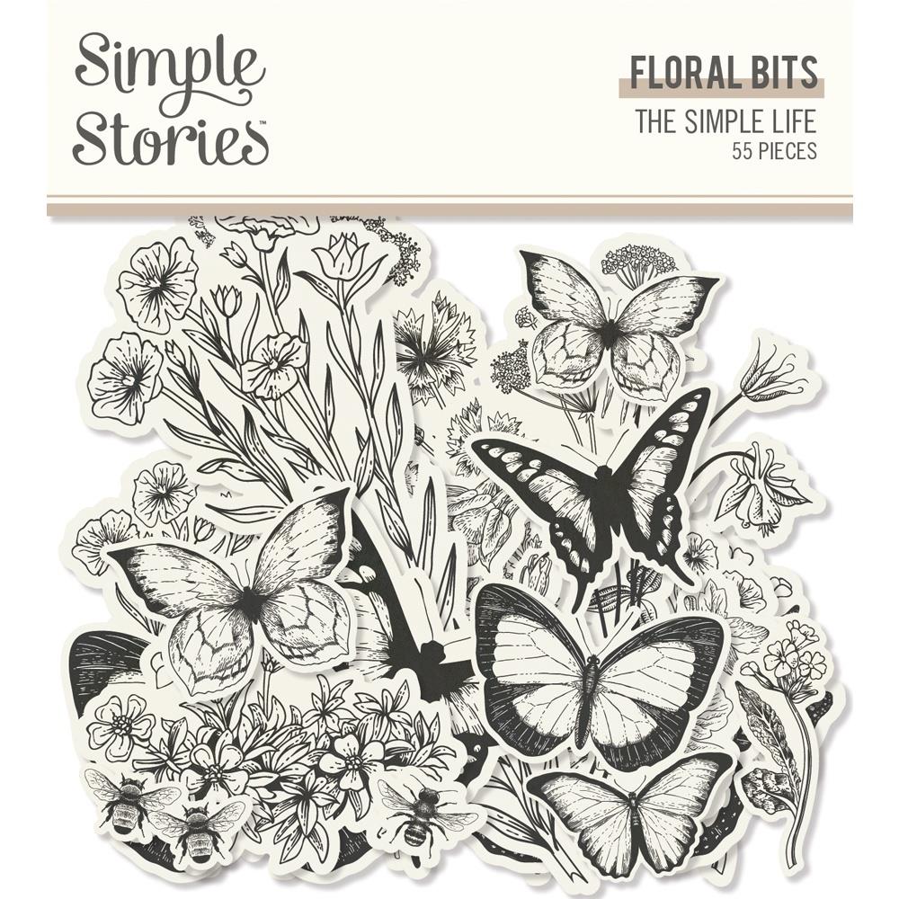 Simple Stories The Simple Life Bits and Piecs Die Cuts: Floral (IMP18818)