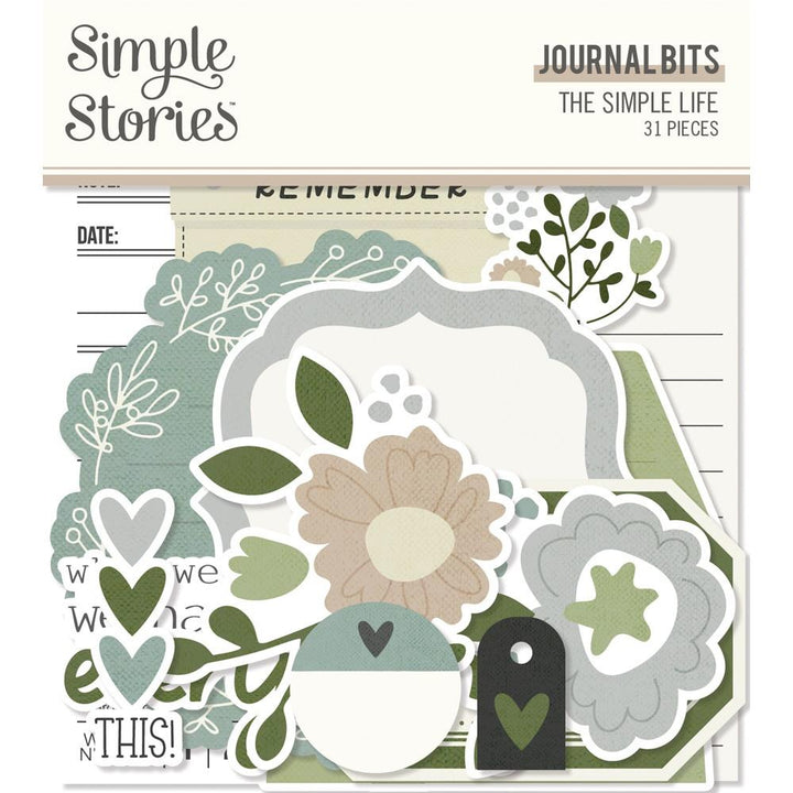 Simple Stories The Simple Life Bits and Piecs Die Cuts: Journal (IMP18819)