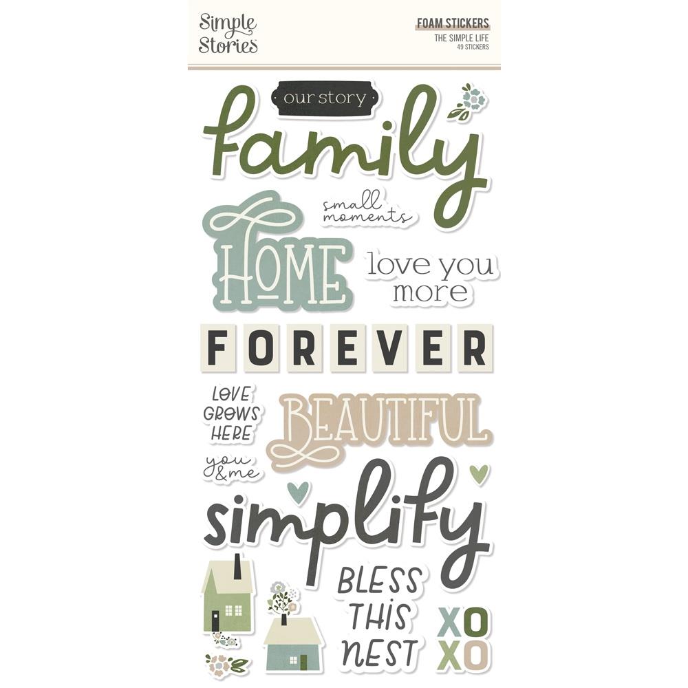 Simple Stories The Simple Life Foam Stickers (IMP18822)