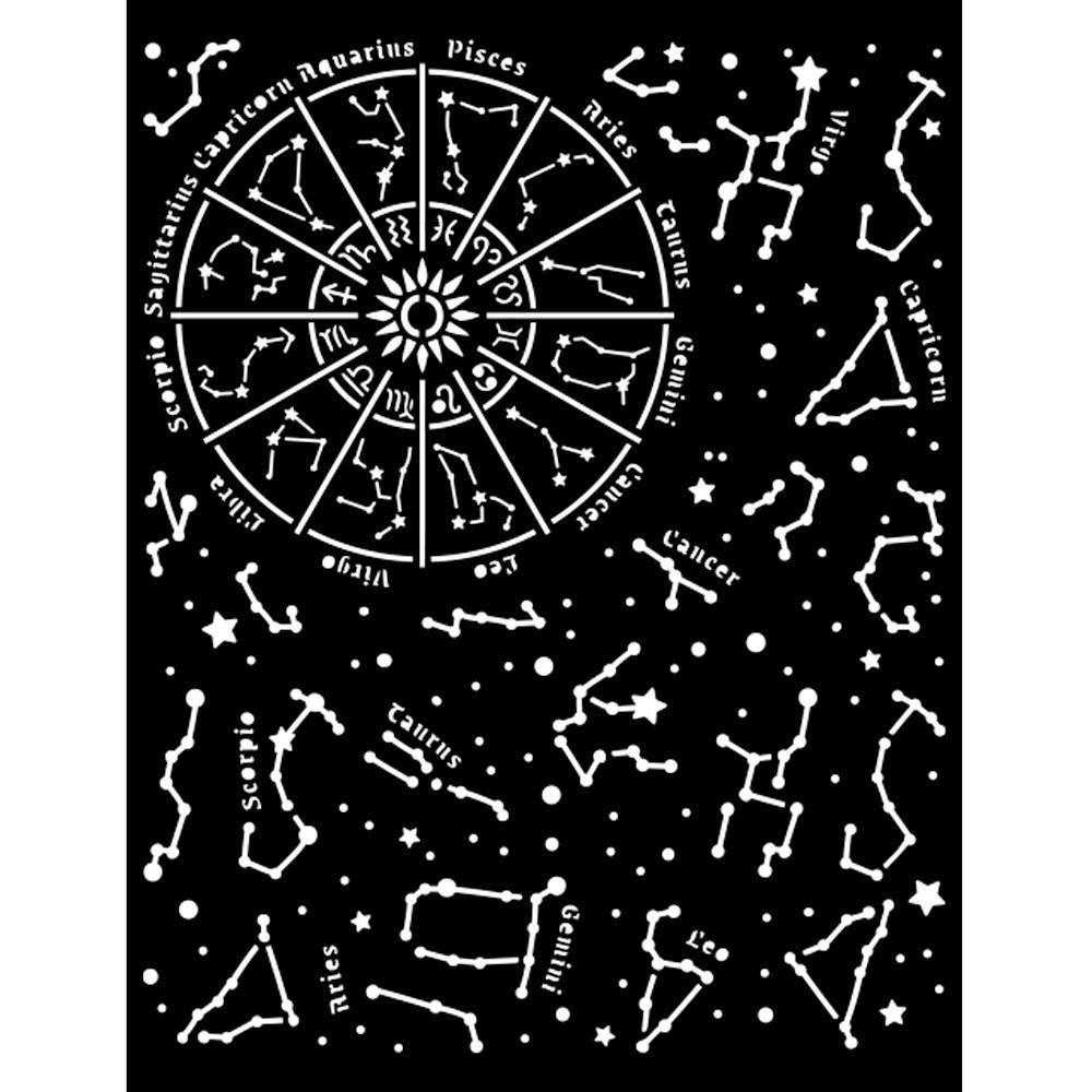 Stamperia Cosmos Infinity 8"x10" Stencil: Constellation (KSTD116)