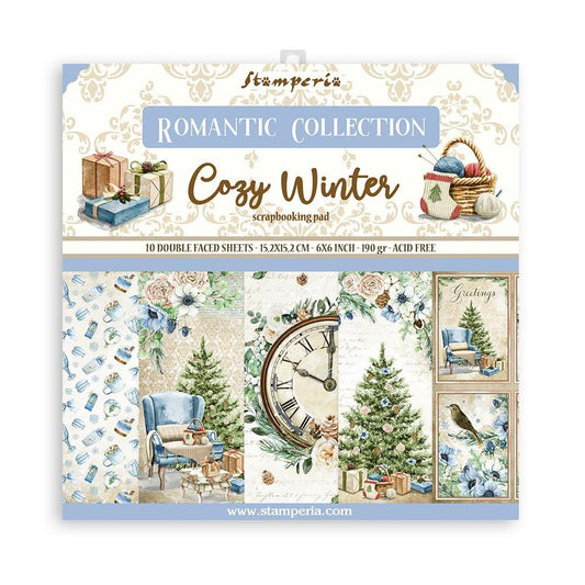 Stamperia Cozy Winter 6"x6" Double Sided Paper Pad (SBBXS24)