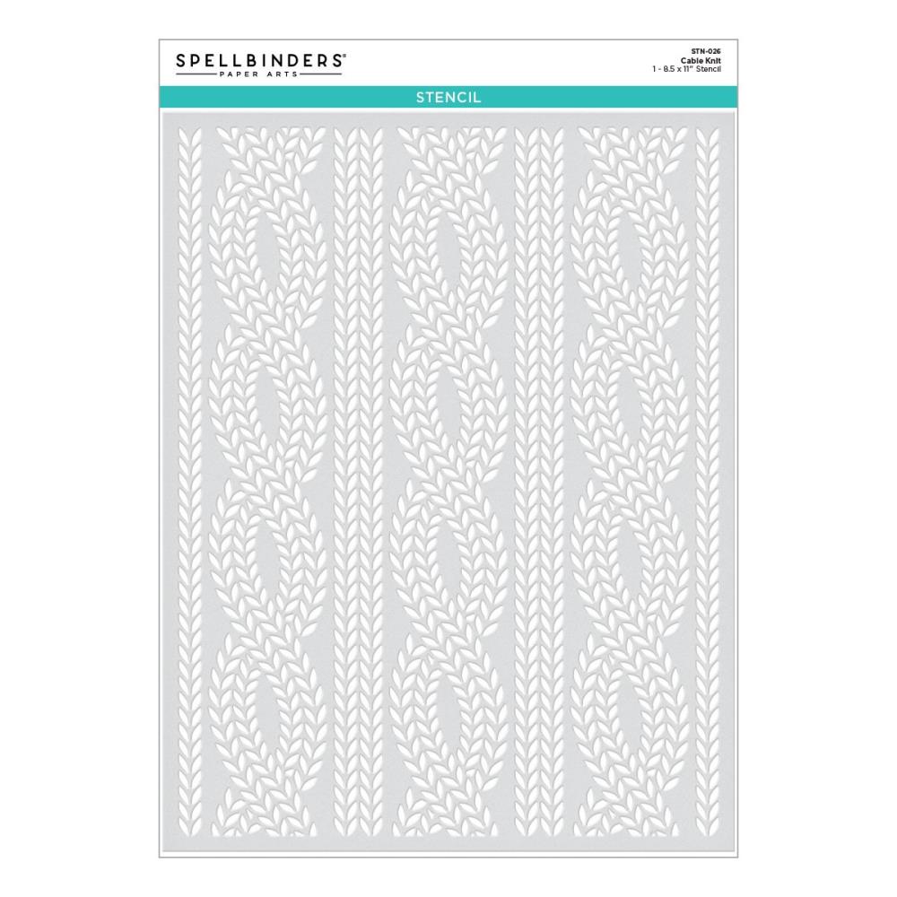 Spellbinders Stencil: Cable Knit (STN 26)