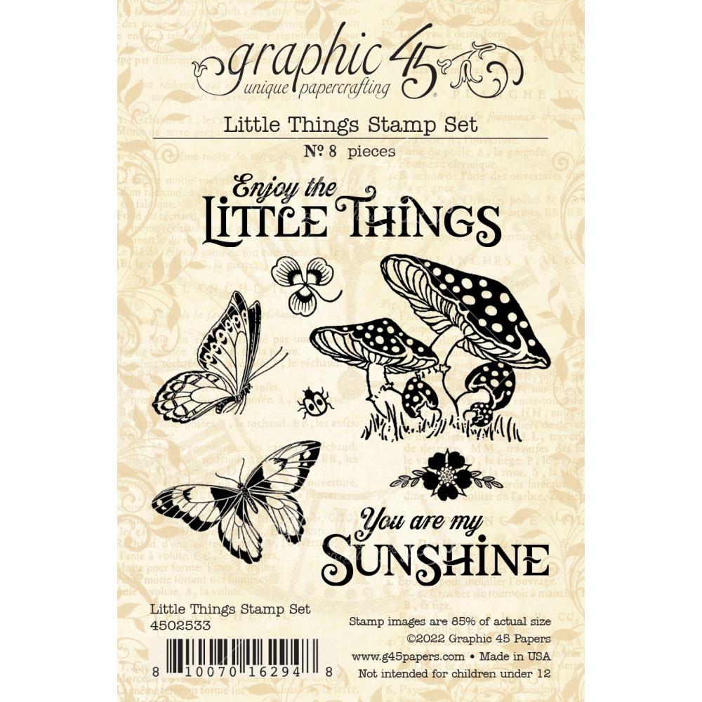 Graphic 45 Little Things Stamp Set (G4502533)