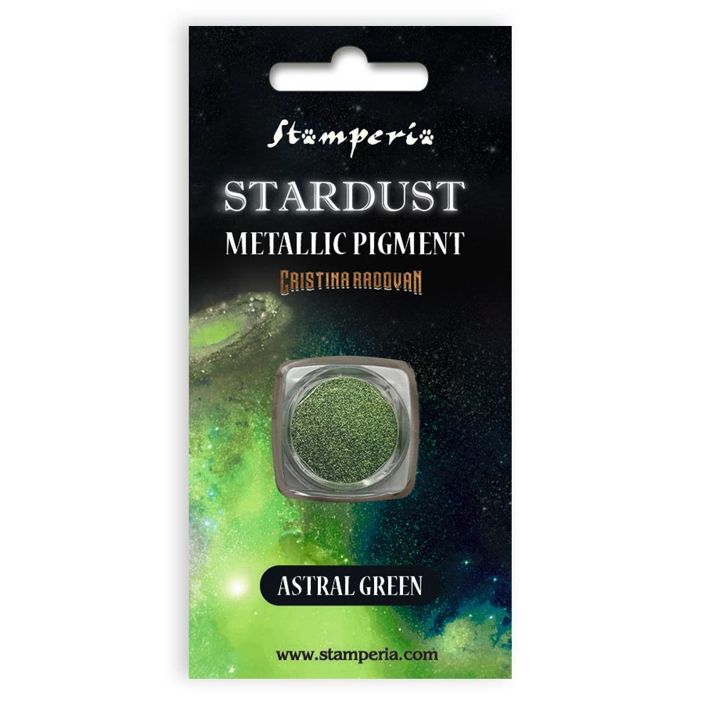 Stamperia Stardust Metallic Pigment: Astral Green (KAPRB01)