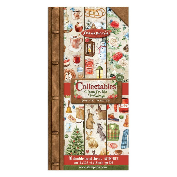 Stamperia Home For The Holidays 6"x12" Double Sided Paper Pad (SBBV20)