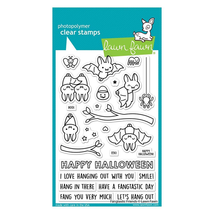 Lawn Fawn 4"x6" Clear Stamps: Fangtastic Friends (LF2937)