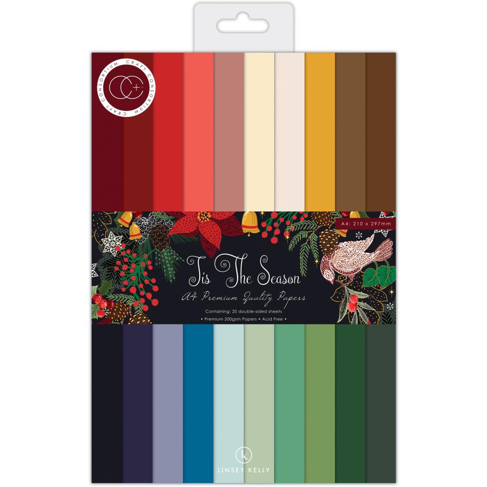 Craft Consortium Tis The Season A4 Double Sided Paper Pad (PAD038C)
