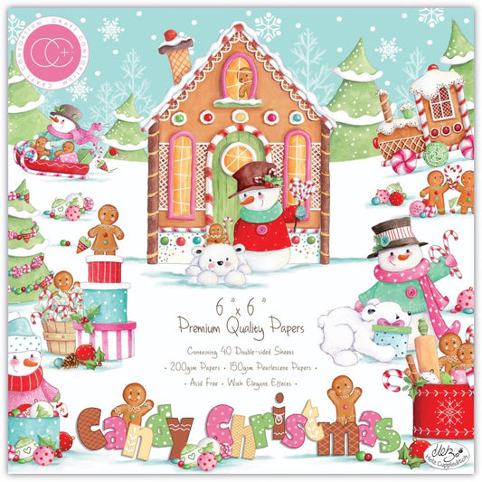 Craft Consortium Candy Christmas 6"x6" Double Sided Paper Pad (PAD037B)