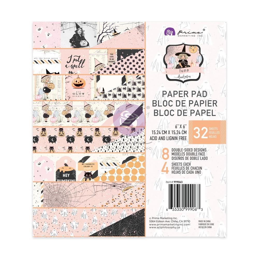 Prima Marketing Luna 6"x6" Double Sided Paper Pad (FG999063)