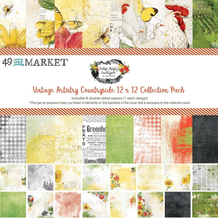 49 and Market Vintage Artistry Countryside 12"x12" Collection Pack (VAC38923)