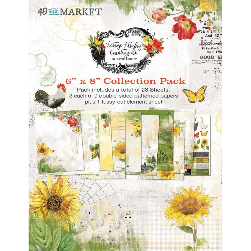 49 and Market Vintage Artistry Countryside 6"x8" Collection Pack (VAC38930)