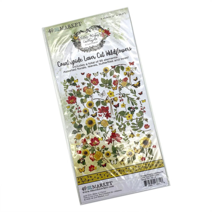 49 and Market Vintage Artistry Countryside Laser Cut Outs: Wildflowers (VAC38718)