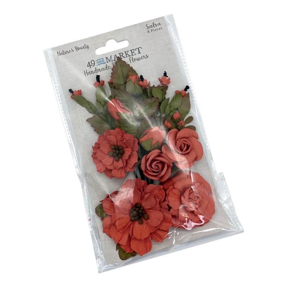 49 and Market Nature's Bounty Paper Flowers: Salsa (FM38411)