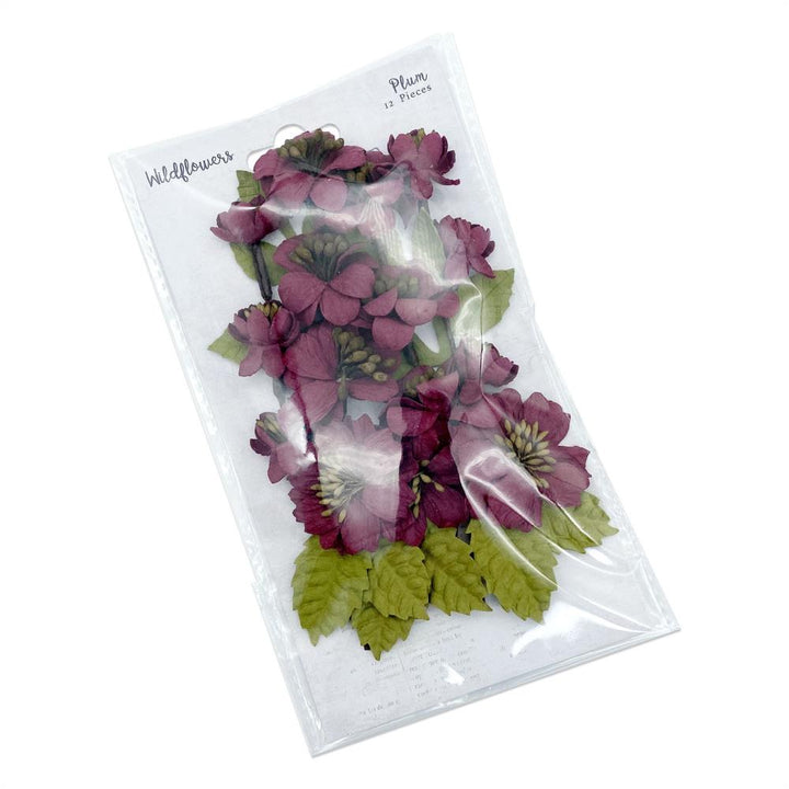 49 and Market Wildflowers Paper Flowers: Plum (49FMW38459)