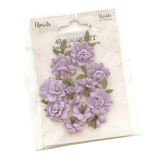 49 and Market Florets Paper Flowers: Thistle (49FMF38947)