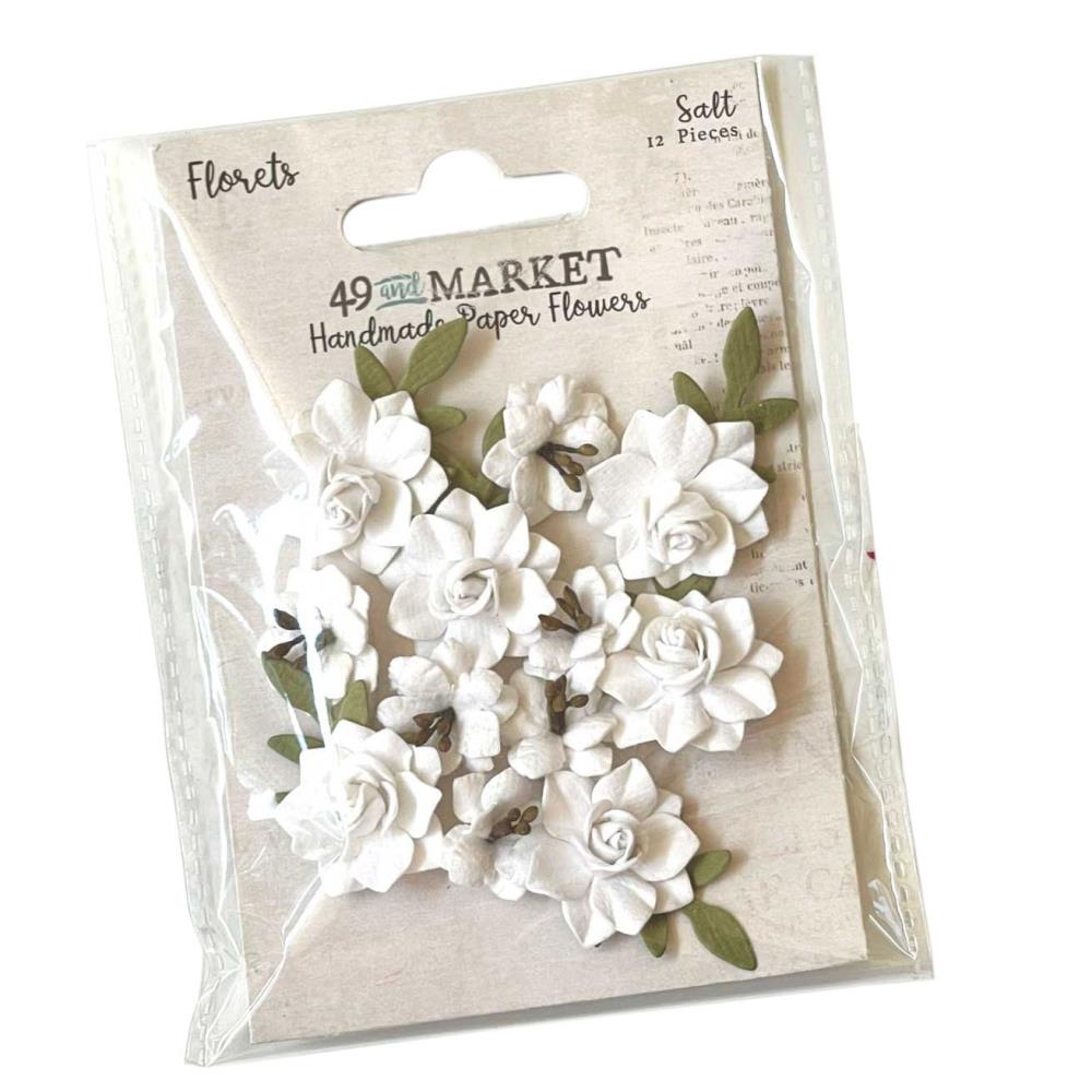 49 and Market Florets Paper Flowers: Salt (49FMF39012)