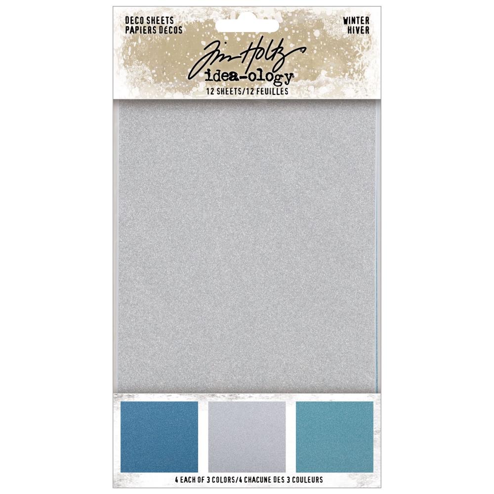 Tim Holtz Idea-Ology Winter 4"x 6" Adhesive Deco Sheets (TH94284)
