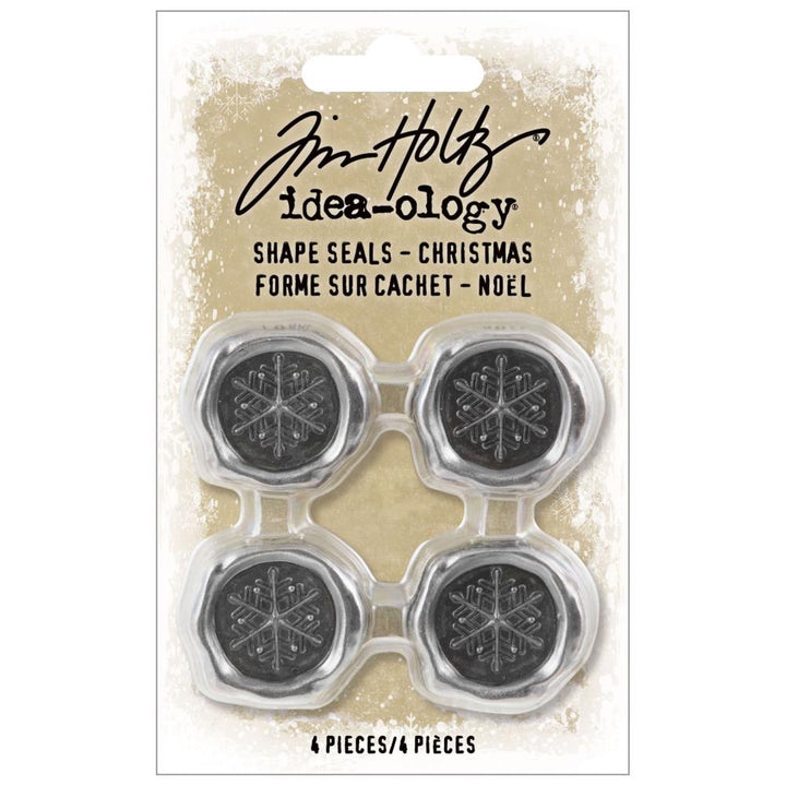 Tim Holtz Idea-Ology Christmas Metal Shaped Seals (TH94293)